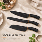 Complete 6-delige zwarte set