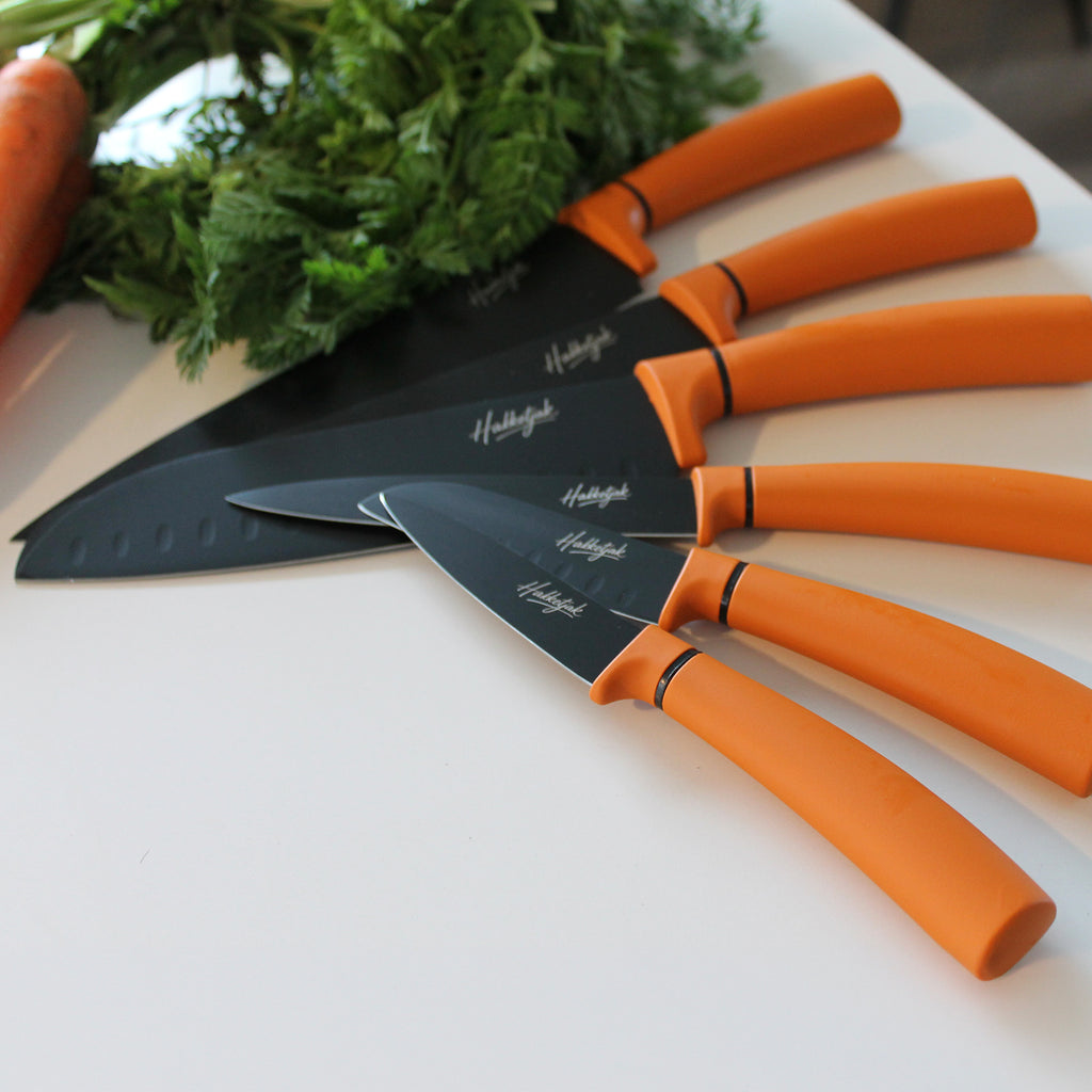 Oranje set (6 messen)