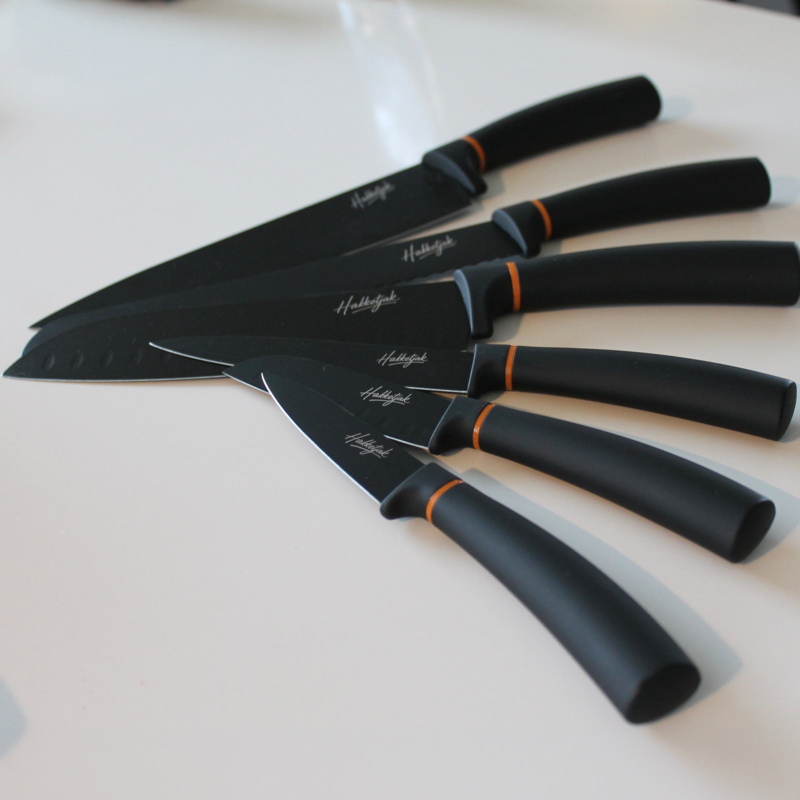 Zwarte set (6 messen)