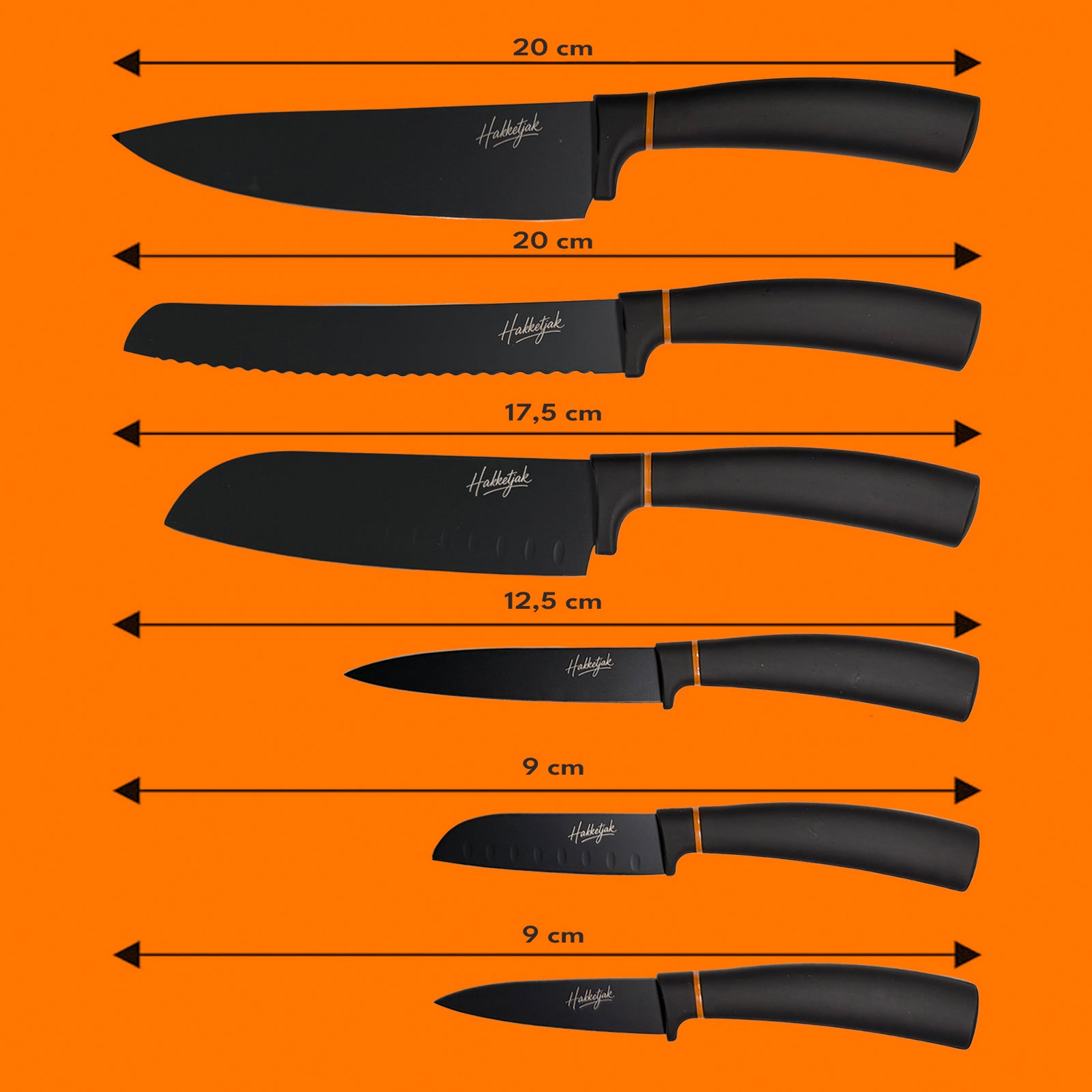 Black set (6 knives)