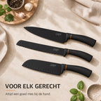 Complete 6-delige zwarte set