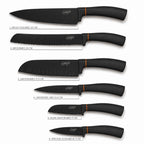 Complete 6-delige zwarte set